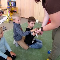 Návštěva zvířátek ze ZOO u prvňáčků